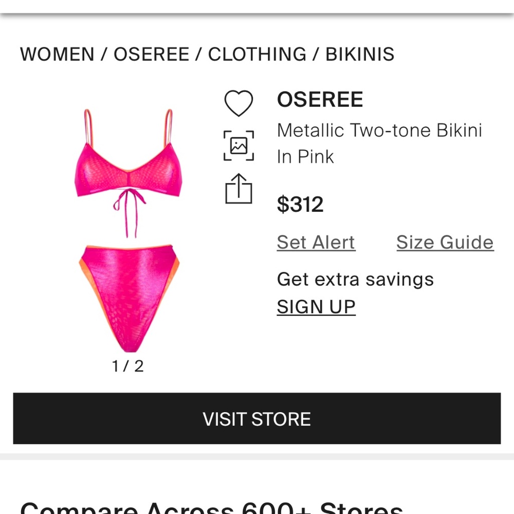 Oseree two toned bikini